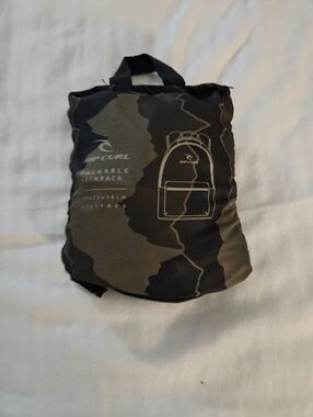 Rip Curl Packable Backpack - Black & Olive
